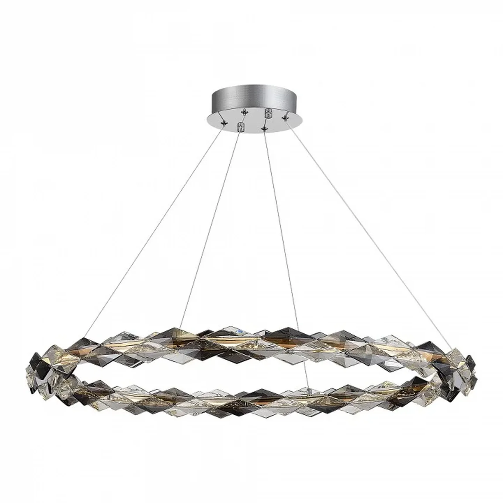 Люстра подвесная ST-Luce Золотистый/Прозрачно-Дымчатый LED 1*30W 3000K