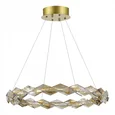 Люстра подвесная ST-Luce Хром/Прозрачный,Янтарный LED 1*30W 3000K