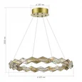 Люстра подвесная ST-Luce Хром/Прозрачный,Янтарный LED 1*30W 3000K