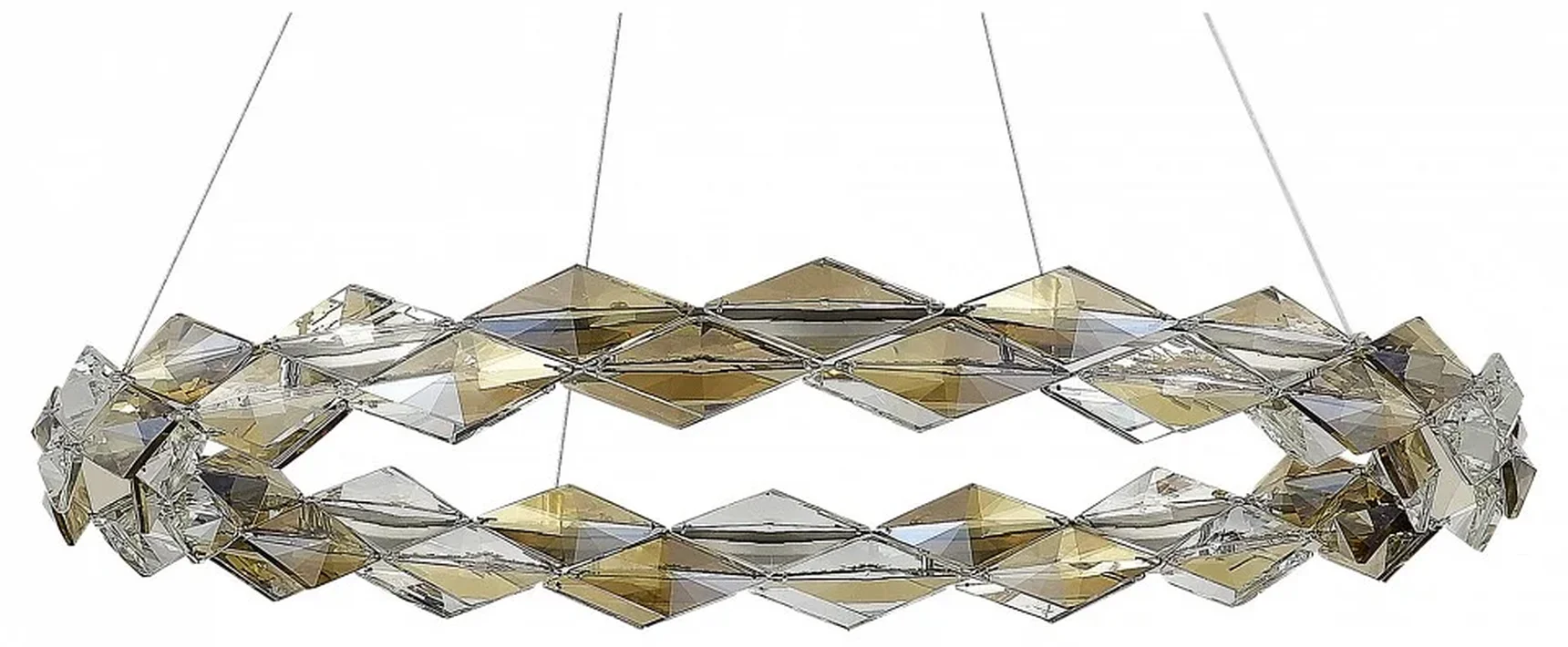 Люстра подвесная ST-Luce Хром/Прозрачный,Янтарный LED 1*30W 3000K