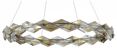 Люстра подвесная ST-Luce Хром/Прозрачный,Янтарный LED 1*30W 3000K
