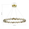 Люстра подвесная ST-Luce Хром/Прозрачный,Янтарный LED 1*30W 3000K