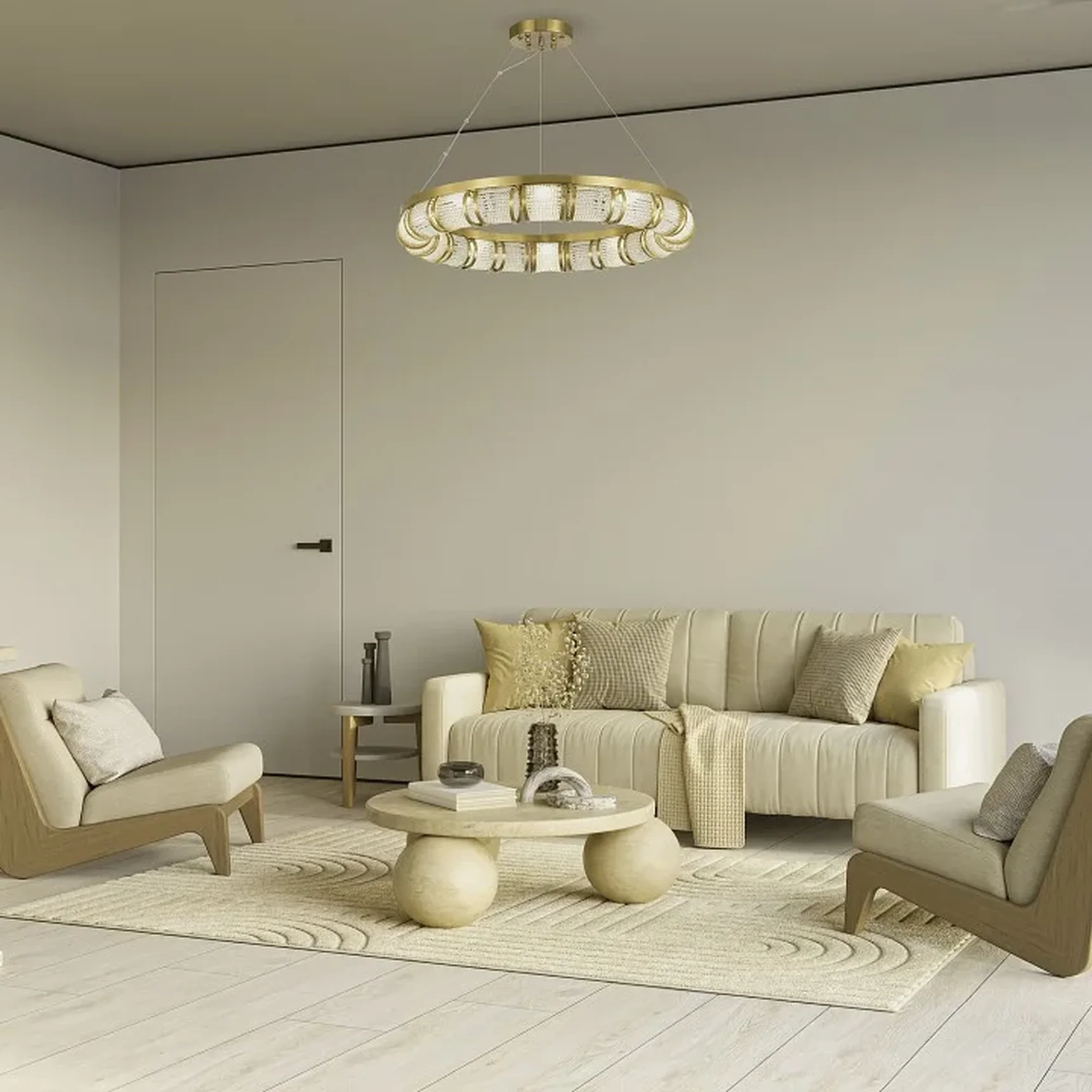 Светильник подвесной ST-Luce Латунь/Прозрачный LED 1*65W