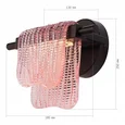 Светильник настенный ST-Luce черный/розовый LED 1*6W 4000K VOILE