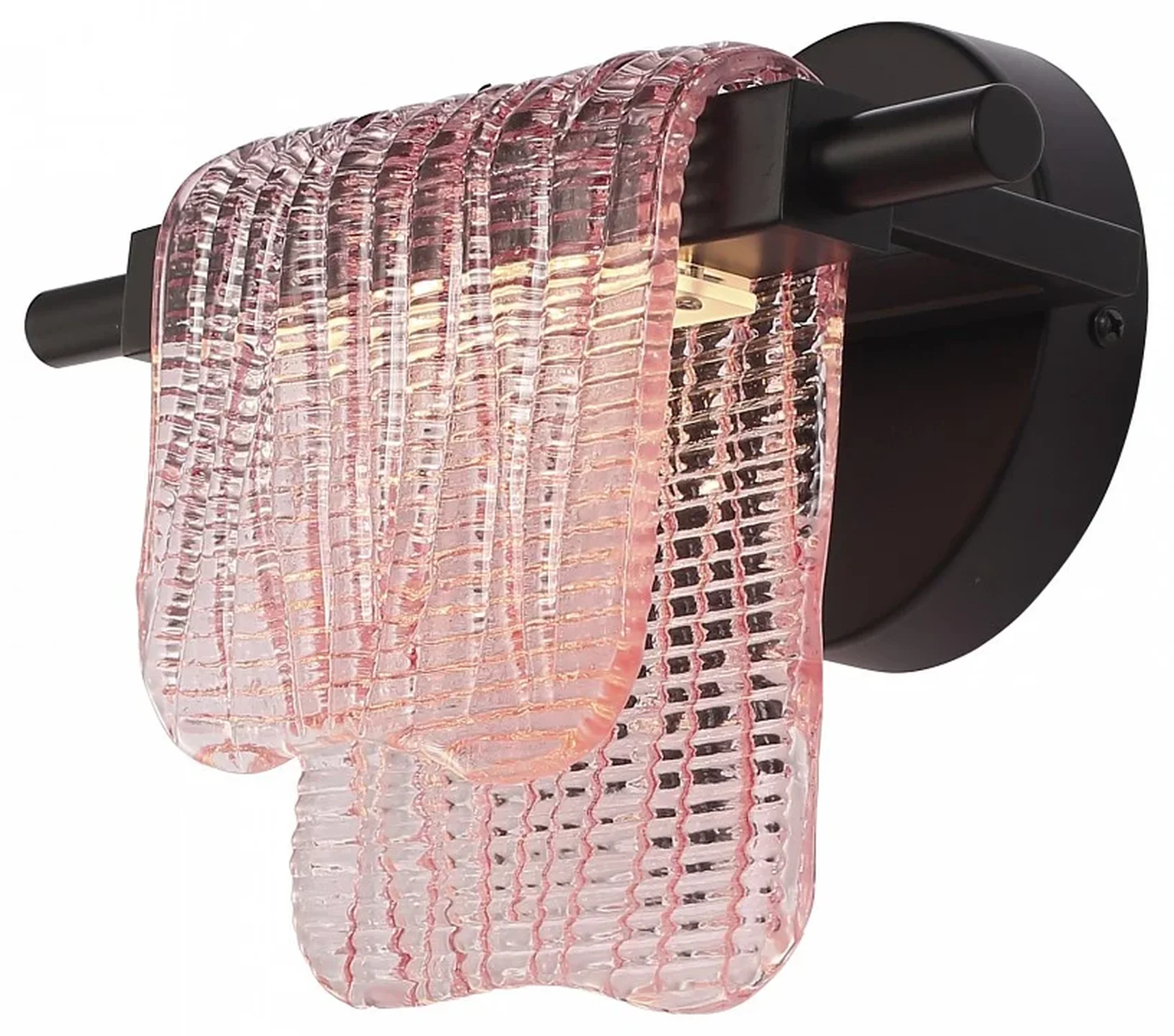 Светильник настенный ST-Luce черный/розовый LED 1*6W 4000K VOILE