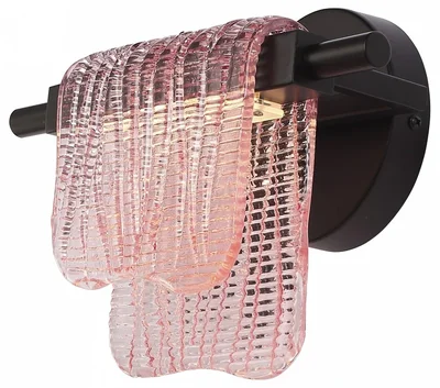 Светильник настенный ST-Luce черный/розовый LED 1*6W 4000K VOILE