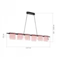 Светильник подвесной ST-Luce черный/розовый LED 1*36W 4000K VOILE