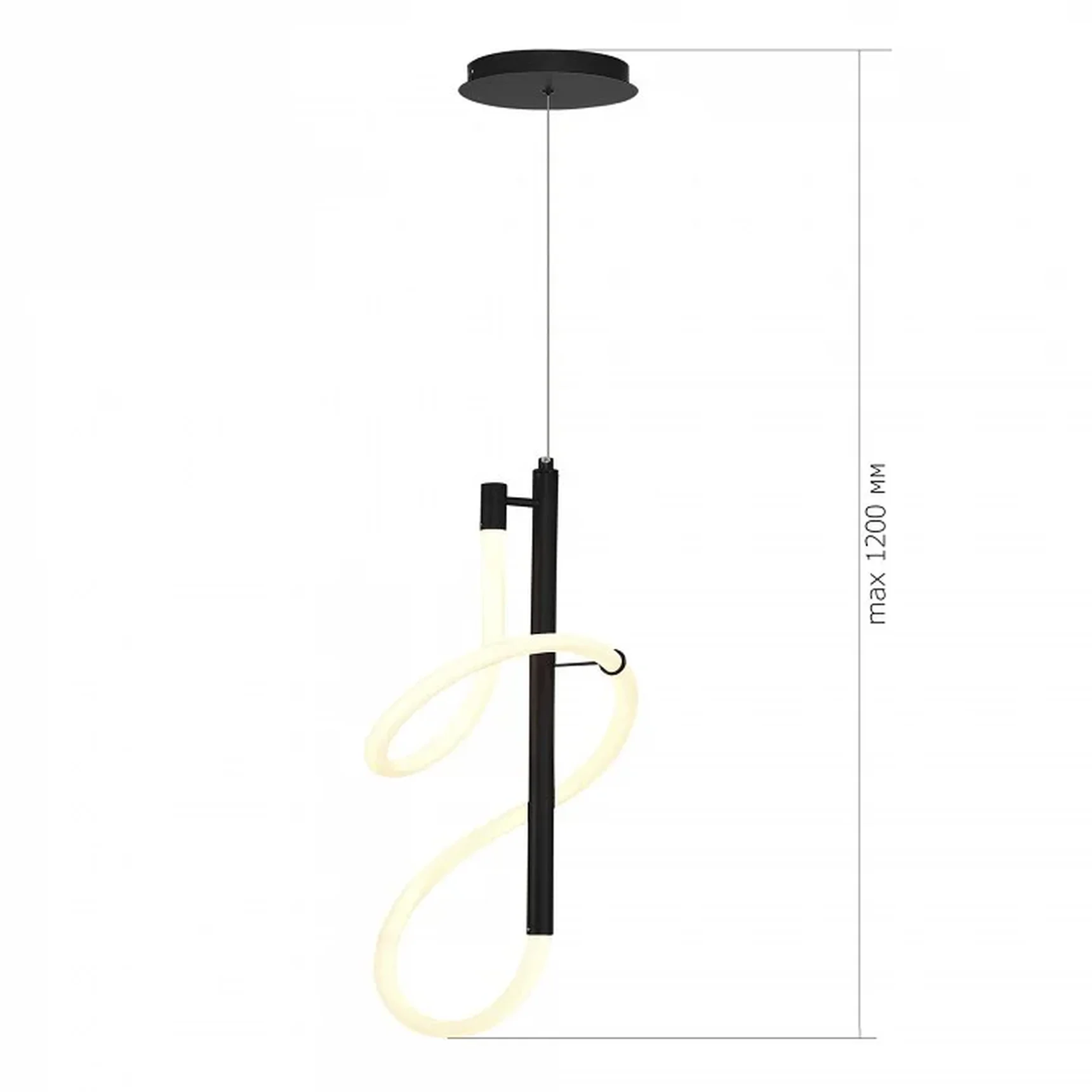 Светильник подвесной ST-Luce Черный/Белый LED 1*16W 3000K