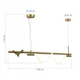 Светильник подвесной ST-Luce Латунь/Латунь LED 2+1*3+11W 4000K
