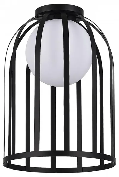 Светильник потолочный ST-Luce Черный/Белый E27 1*60W