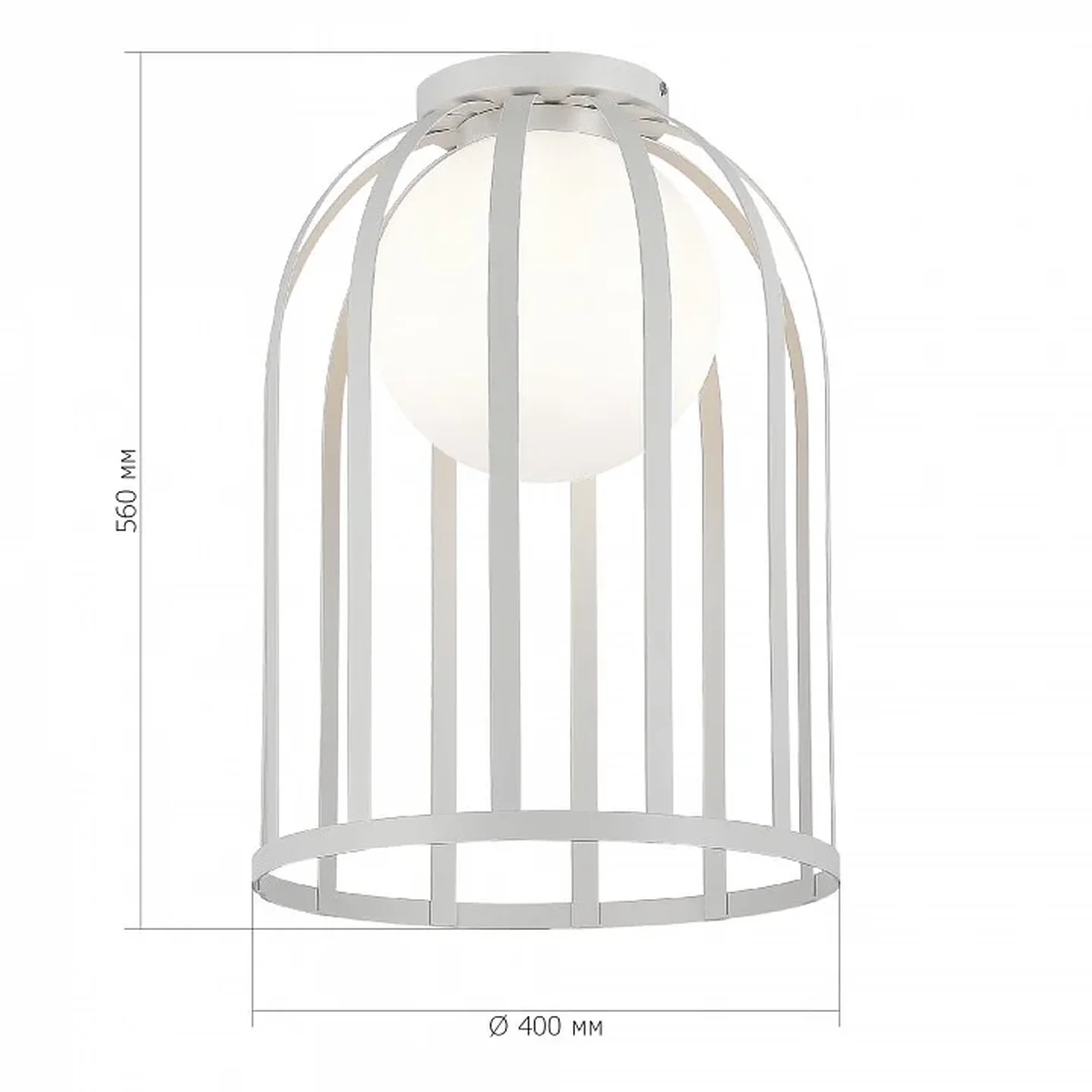 Светильник потолочный ST-Luce Белый/Белый E27 1*60W