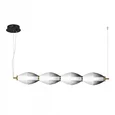 Светильник подвесной ST-Luce Черный/Белый, Дымчатый LED 1*28W 3000K