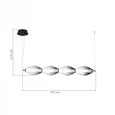 Светильник подвесной ST-Luce Черный/Белый, Дымчатый LED 1*28W 3000K