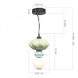 Светильник подвесной ST-Luce черный/зелёный, синий, опаловый LED 1*8W 3000K FLORENTINI