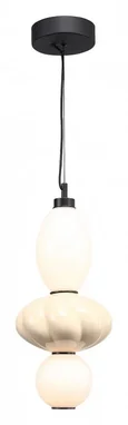 Светильник подвесной ST-Luce черный/желтый, опаловый LED 1*18W 3000K FLORENTINI