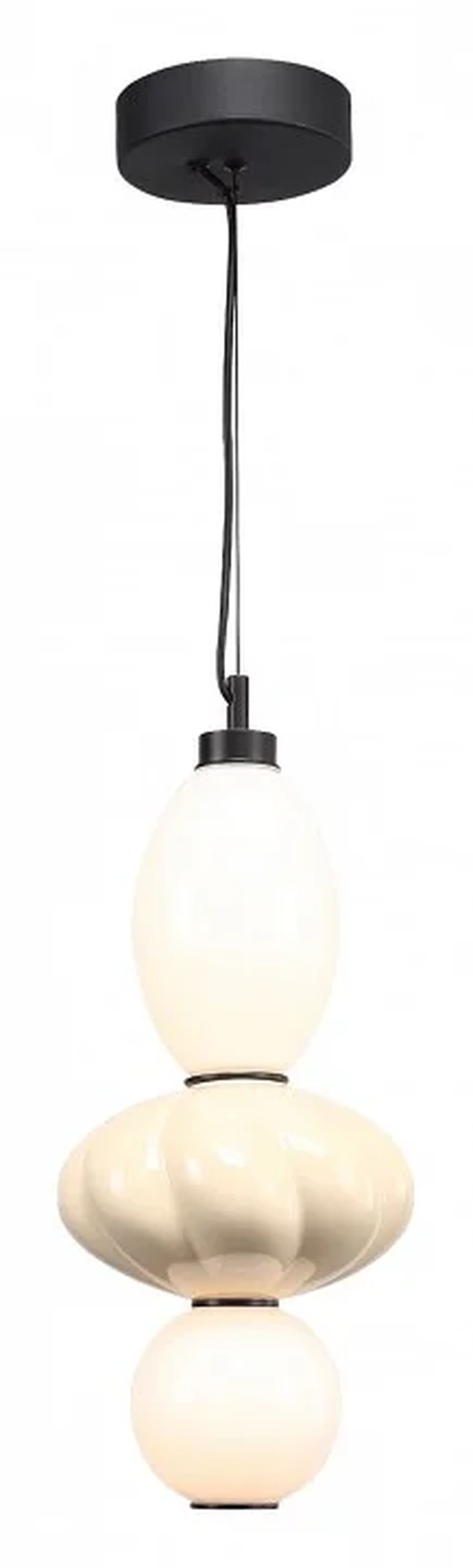 Светильник подвесной ST-Luce черный/желтый, опаловый LED 1*18W 3000K FLORENTINI