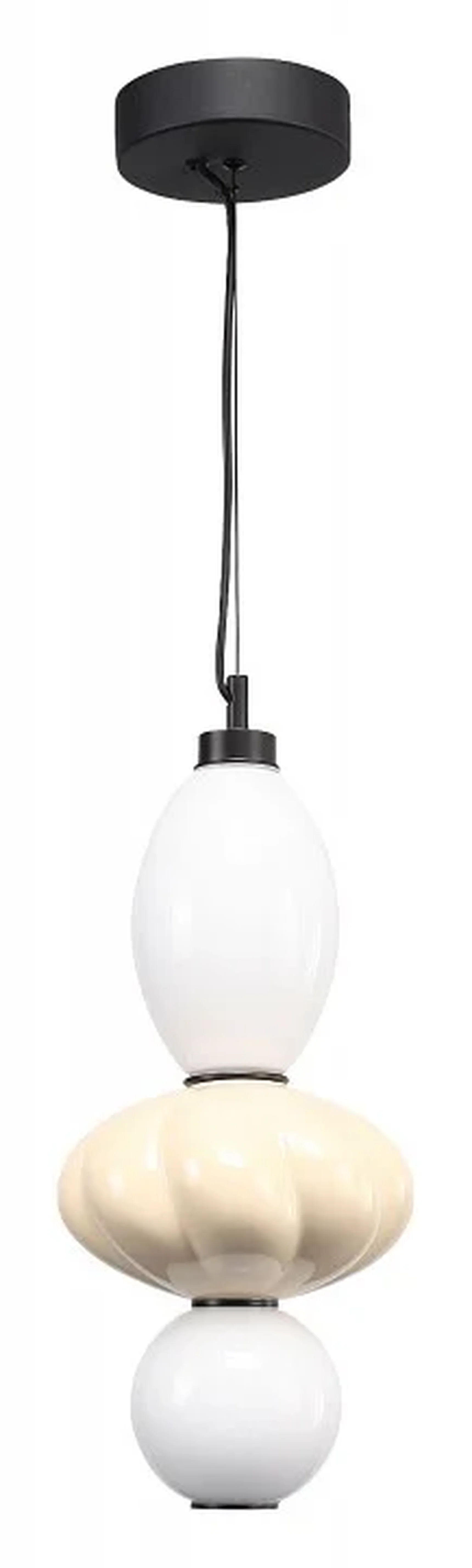 Светильник подвесной ST-Luce черный/желтый, опаловый LED 1*18W 3000K FLORENTINI