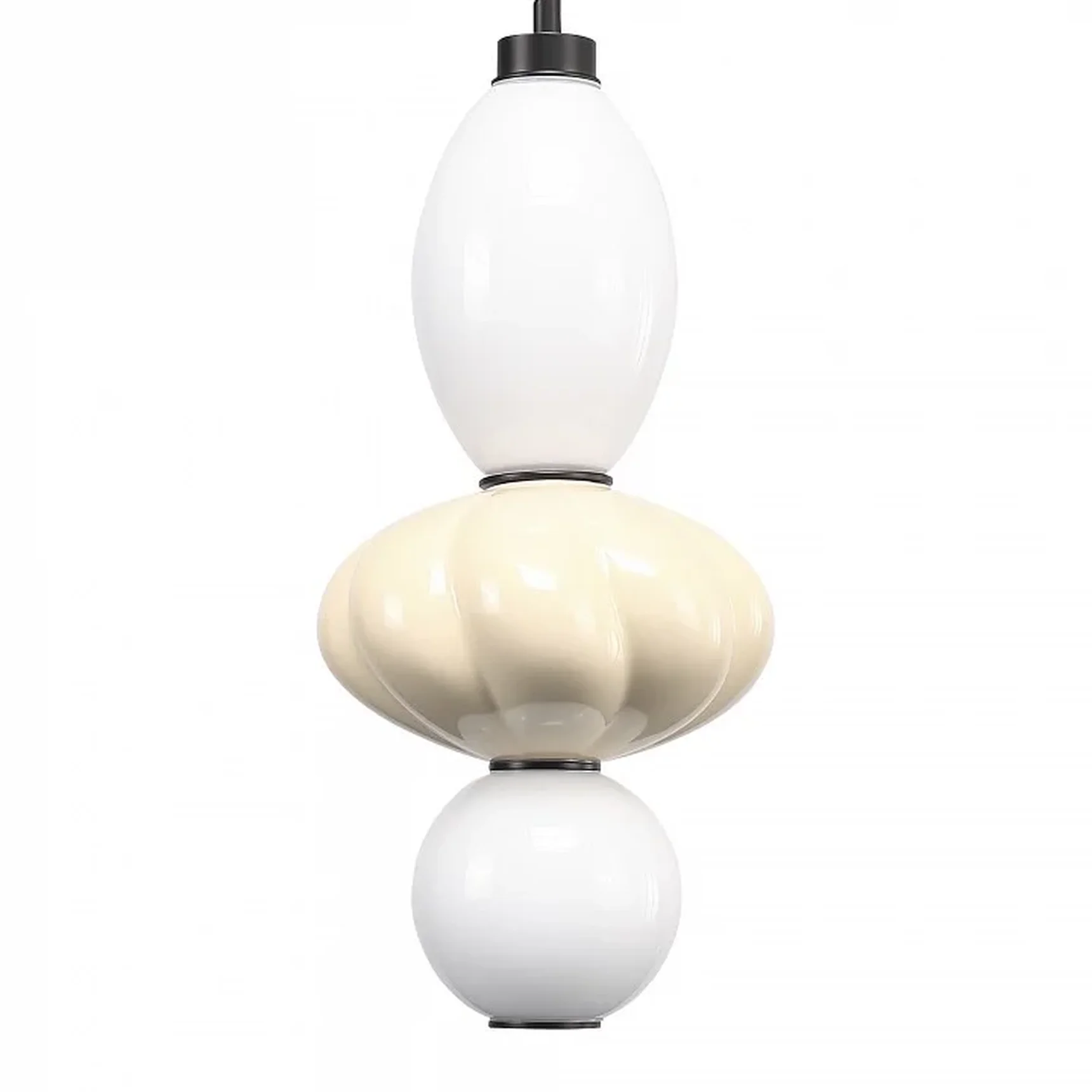 Светильник подвесной ST-Luce черный/желтый, опаловый LED 1*18W 3000K FLORENTINI