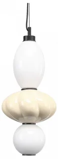 Светильник подвесной ST-Luce черный/желтый, опаловый LED 1*18W 3000K FLORENTINI