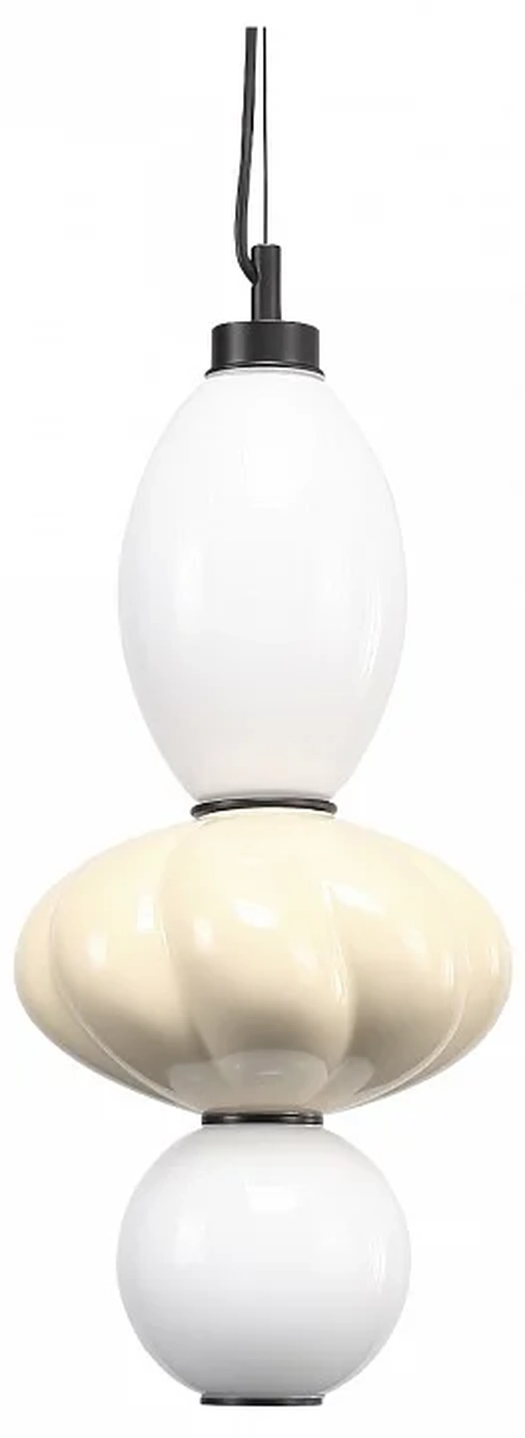 Светильник подвесной ST-Luce черный/желтый, опаловый LED 1*18W 3000K FLORENTINI