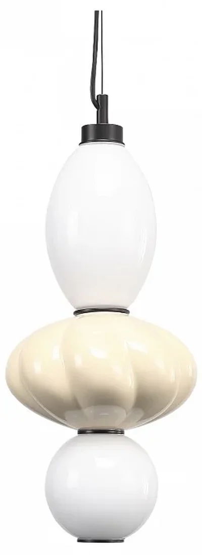 Светильник подвесной ST-Luce черный/желтый, опаловый LED 1*18W 3000K FLORENTINI