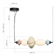 Светильник подвесной ST-Luce черный/синий, желтый, розовый, опаловый LED 1*18W 3000K FLORENTINI