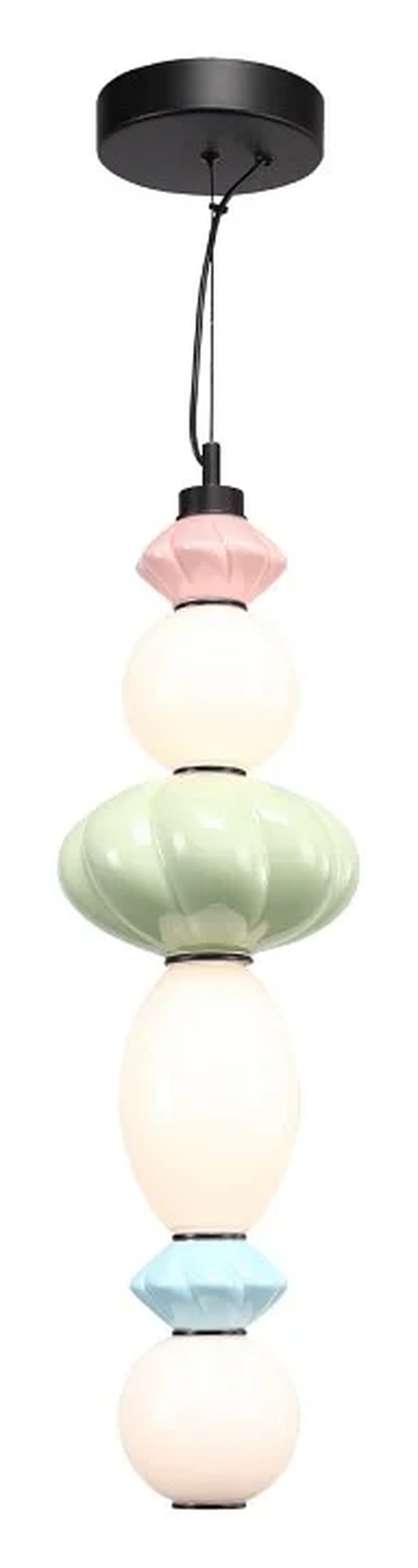 Светильник подвесной ST-Luce черный/розовый, зеленый, синий, опаловый LED 1*24W 3000K FLORENTINI
