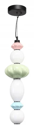Светильник подвесной ST-Luce черный/розовый, зеленый, синий, опаловый LED 1*24W 3000K FLORENTINI