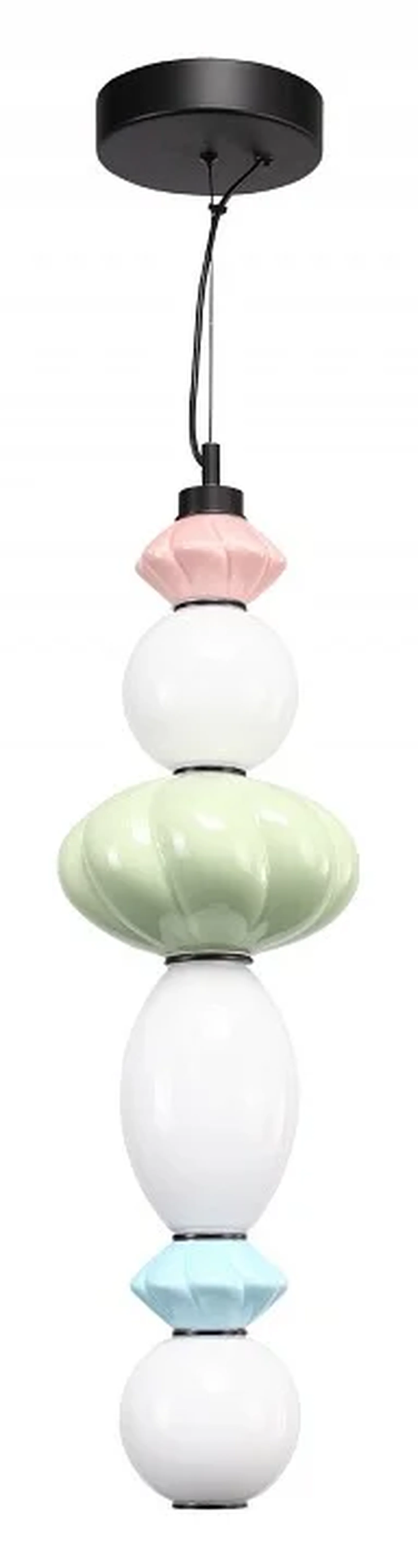 Светильник подвесной ST-Luce черный/розовый, зеленый, синий, опаловый LED 1*24W 3000K FLORENTINI