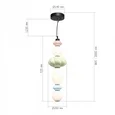 Светильник подвесной ST-Luce черный/розовый, зеленый, синий, опаловый LED 1*24W 3000K FLORENTINI