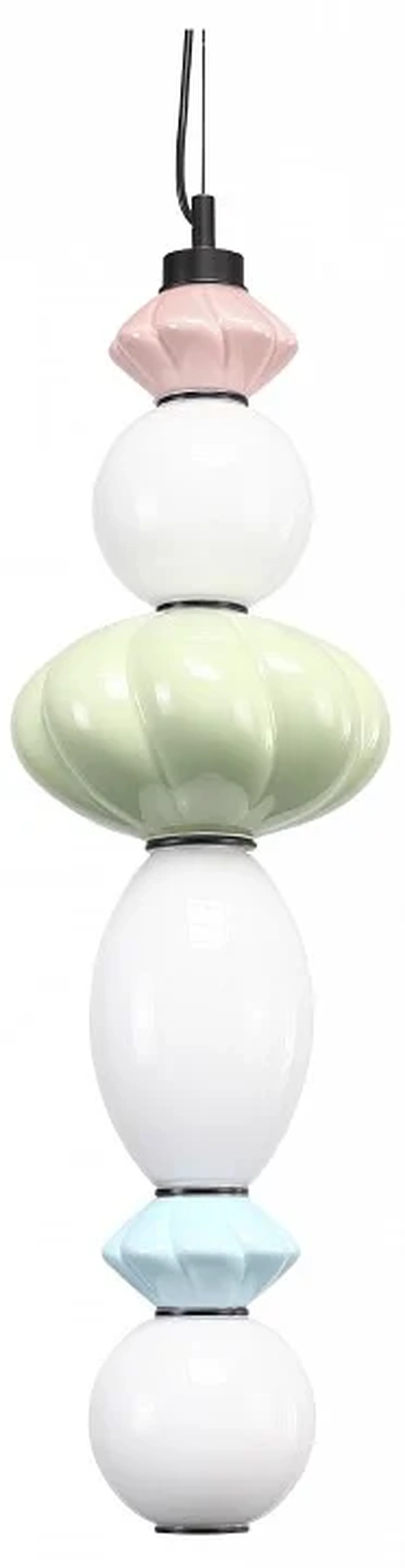 Светильник подвесной ST-Luce черный/розовый, зеленый, синий, опаловый LED 1*24W 3000K FLORENTINI