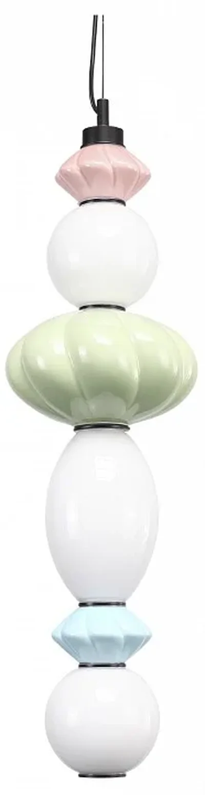 Светильник подвесной ST-Luce черный/розовый, зеленый, синий, опаловый LED 1*24W 3000K FLORENTINI