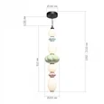 Светильник подвесной ST-Luce черный/зеленый, розовый, синий, опаловый LED 1*32W 3000K FLORENTINI