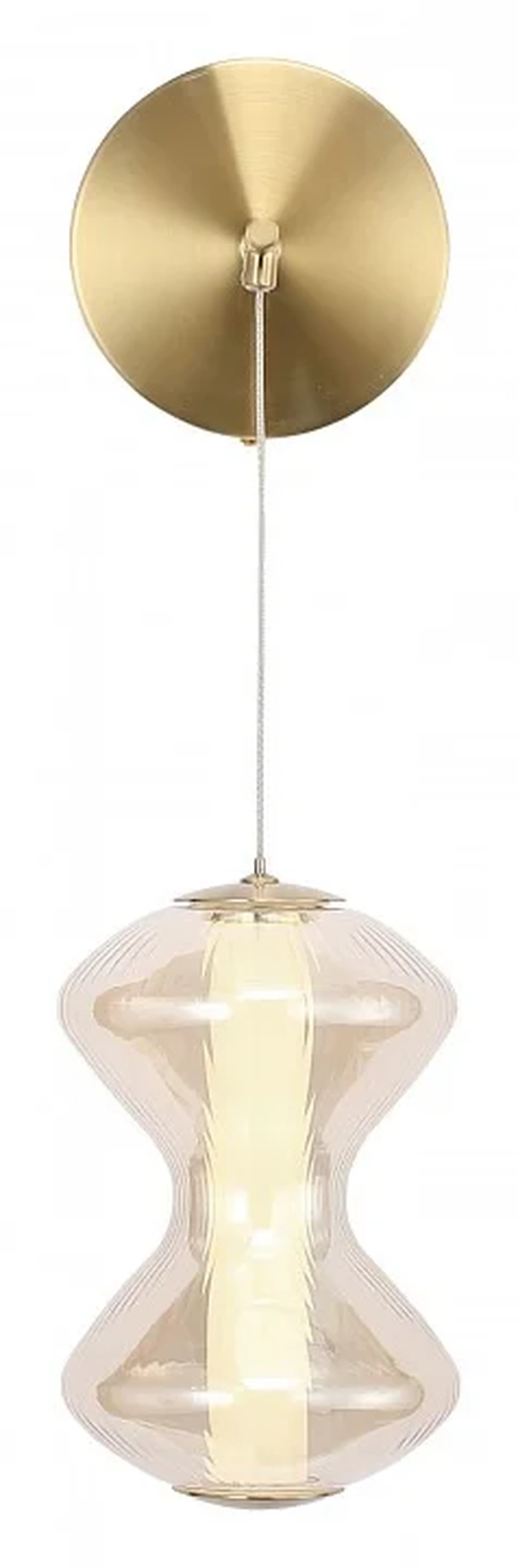 Светильник настенный ST-Luce золото/коньячный LED 1*6W 3000K SPINE