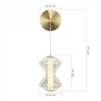 Светильник настенный ST-Luce золото/коньячный LED 1*6W 3000K SPINE