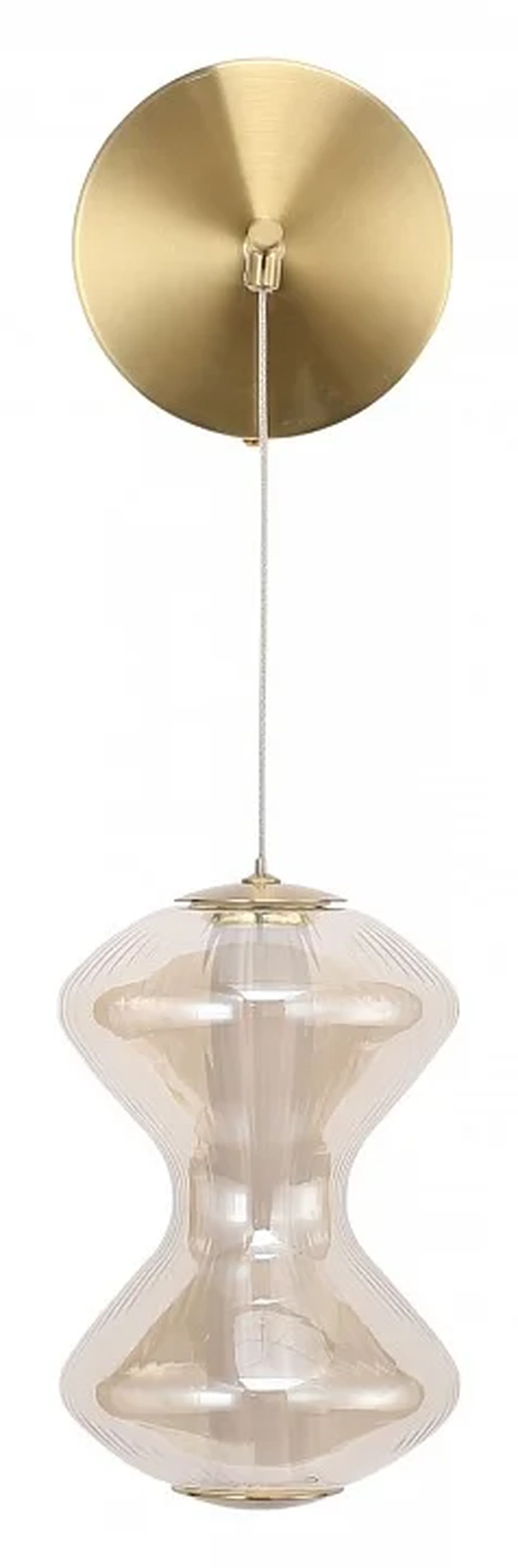 Светильник настенный ST-Luce золото/коньячный LED 1*6W 3000K SPINE