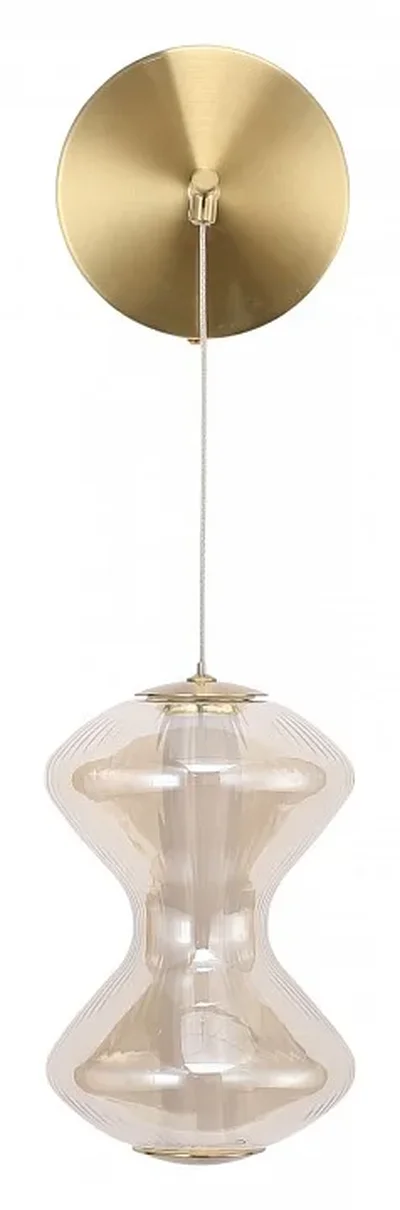 Светильник настенный ST-Luce золото/коньячный LED 1*6W 3000K SPINE