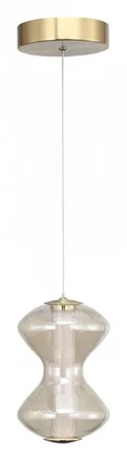 Светильник подвесной ST-Luce золото/коньячный LED 1*6W 3000K SPINE