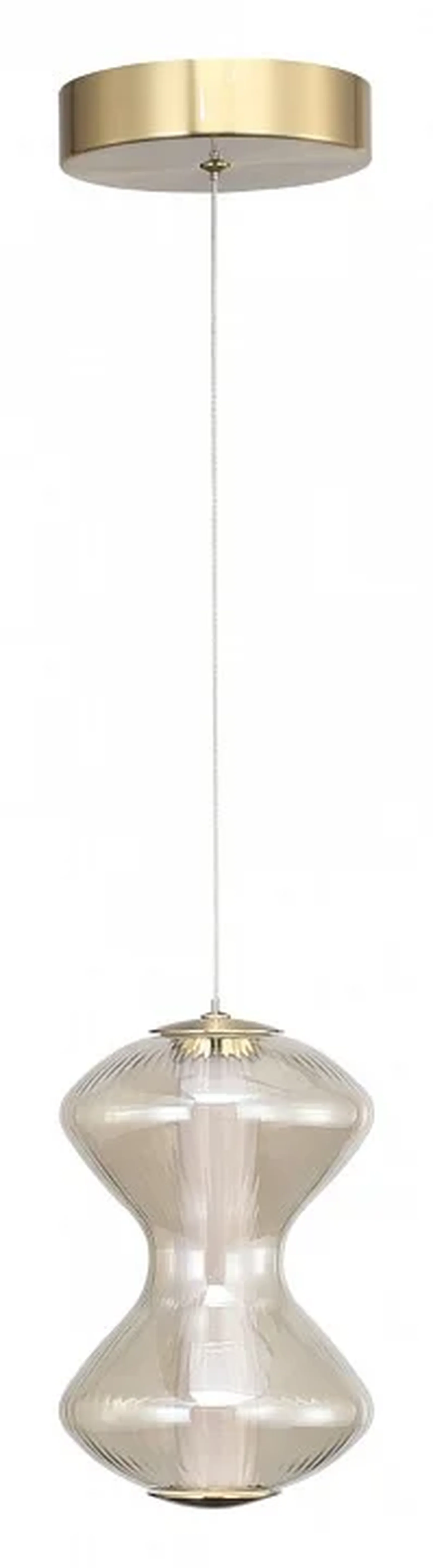 Светильник подвесной ST-Luce золото/коньячный LED 1*6W 3000K SPINE