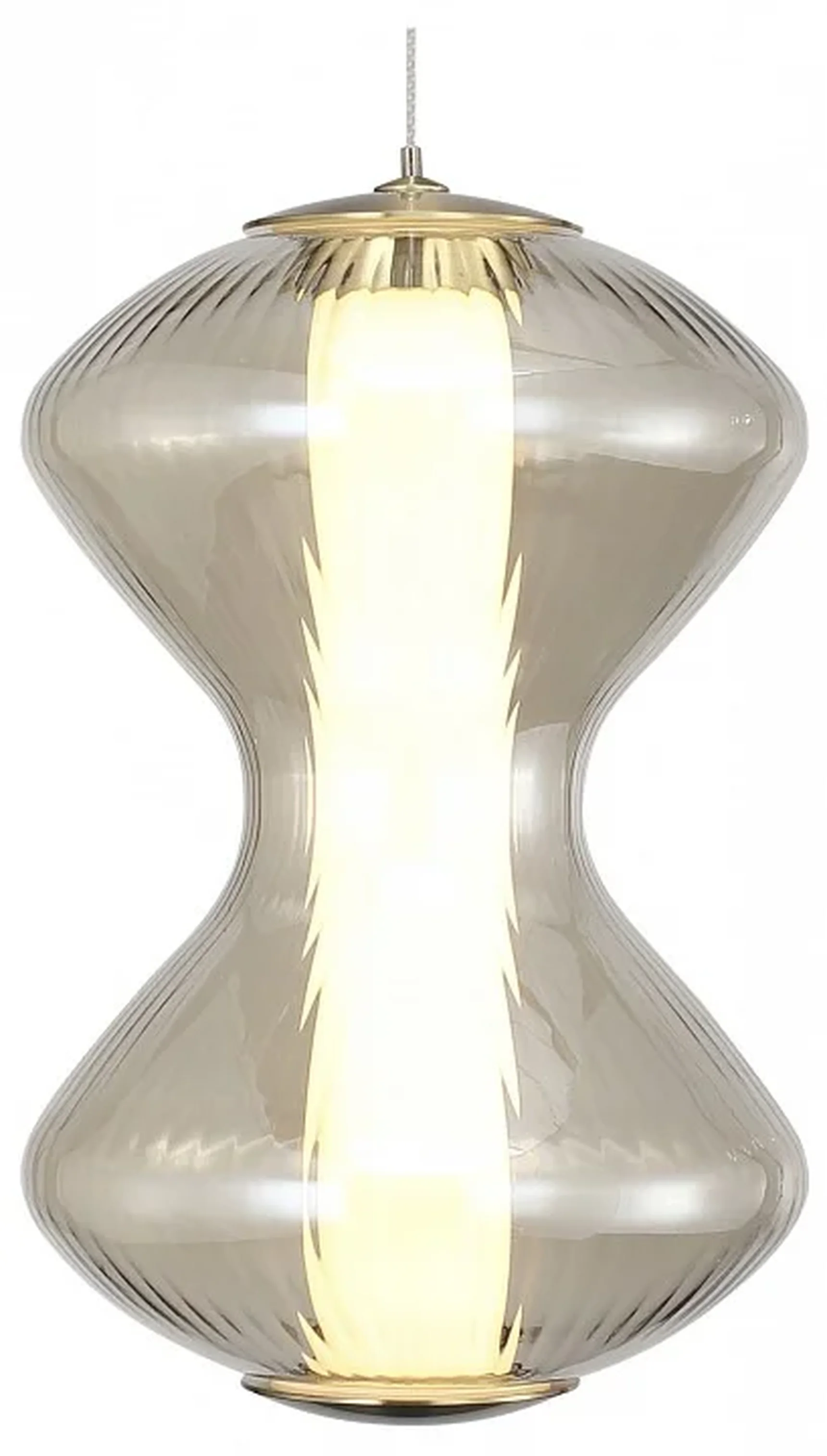 Светильник подвесной ST-Luce золото/коньячный LED 1*6W 3000K SPINE