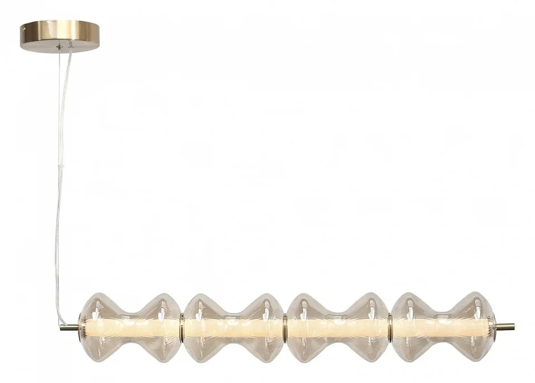 Светильник подвесной ST-Luce золото/коньячный LED 1*22W 3000K SPINE