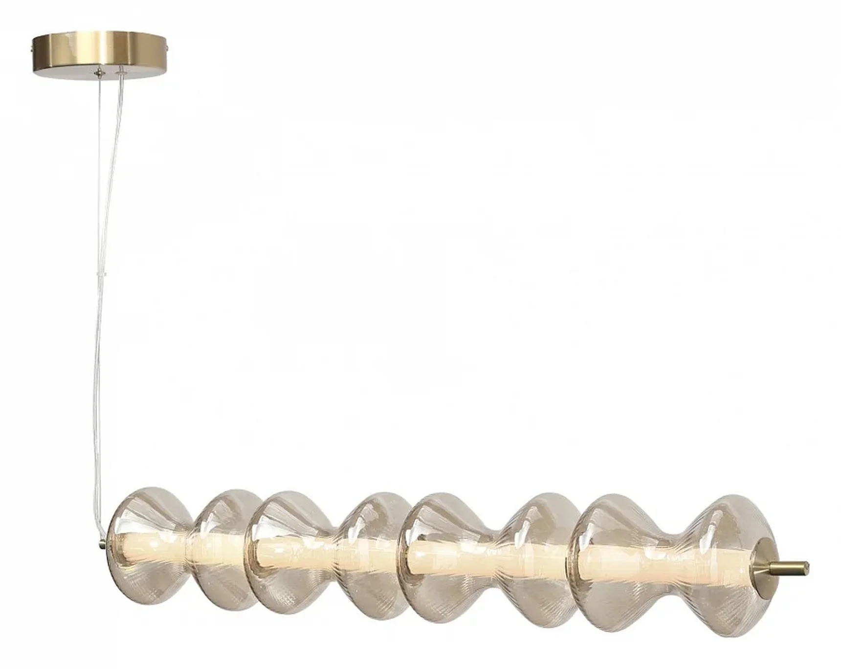 Светильник подвесной ST-Luce золото/коньячный LED 1*22W 3000K SPINE