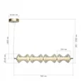 Светильник подвесной ST-Luce золото/коньячный LED 1*22W 3000K SPINE