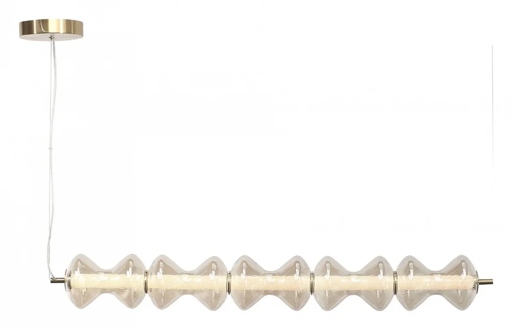 Светильник подвесной ST-Luce золото/коньячный LED 1*28W 3000K SPINE