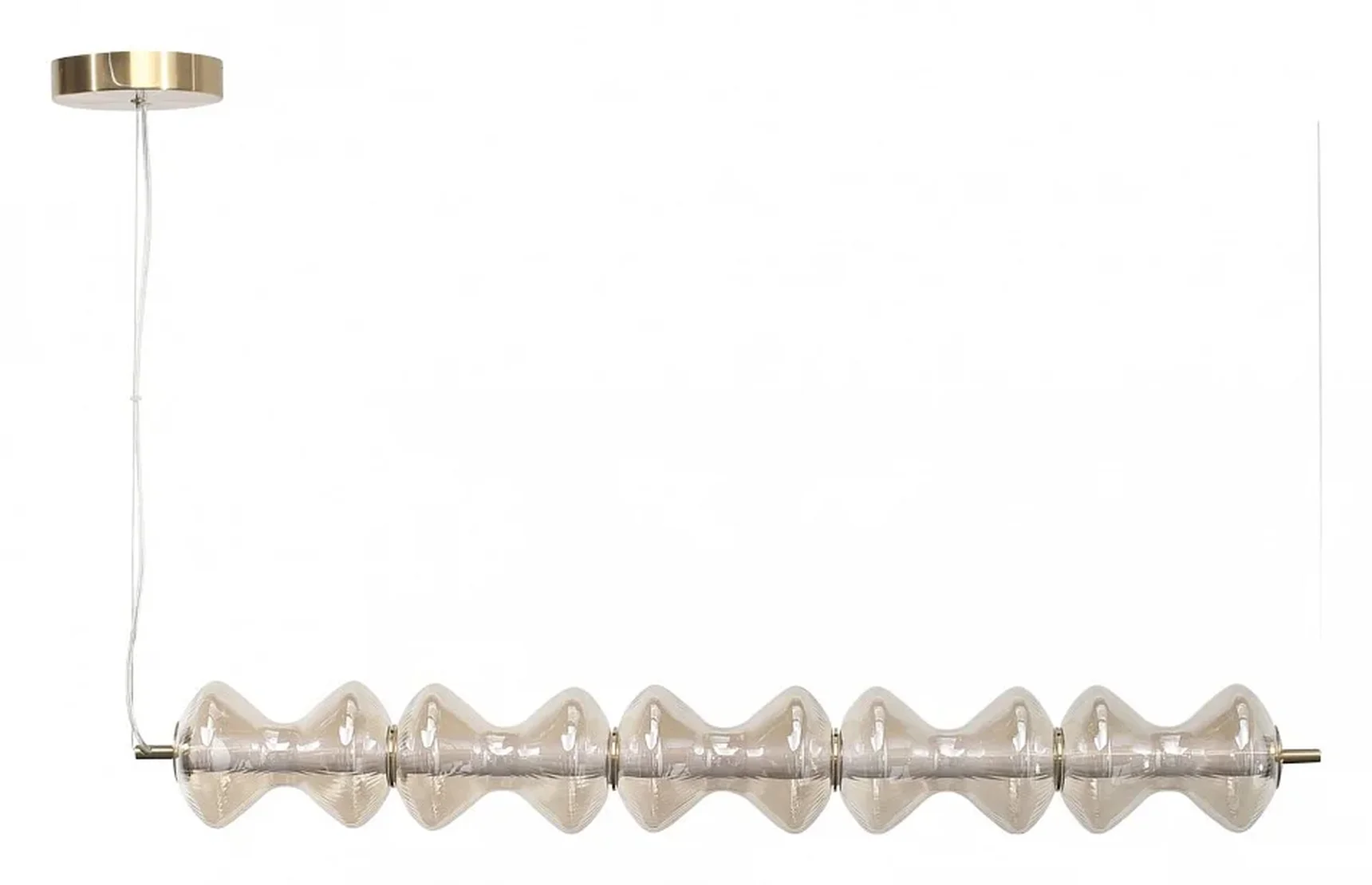 Светильник подвесной ST-Luce золото/коньячный LED 1*28W 3000K SPINE