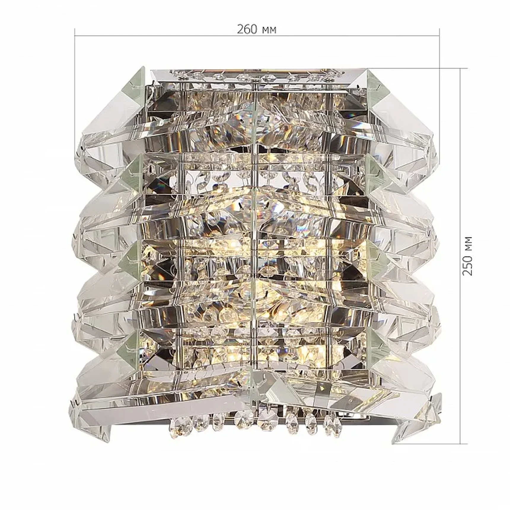 Светильник настенный ST-Luce никель/прозрачный E14 2*40W STROZZI