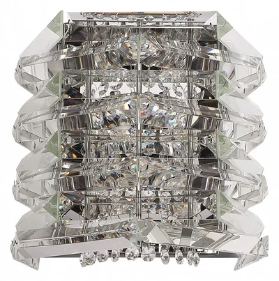 Светильник настенный ST-Luce никель/прозрачный E14 2*40W STROZZI