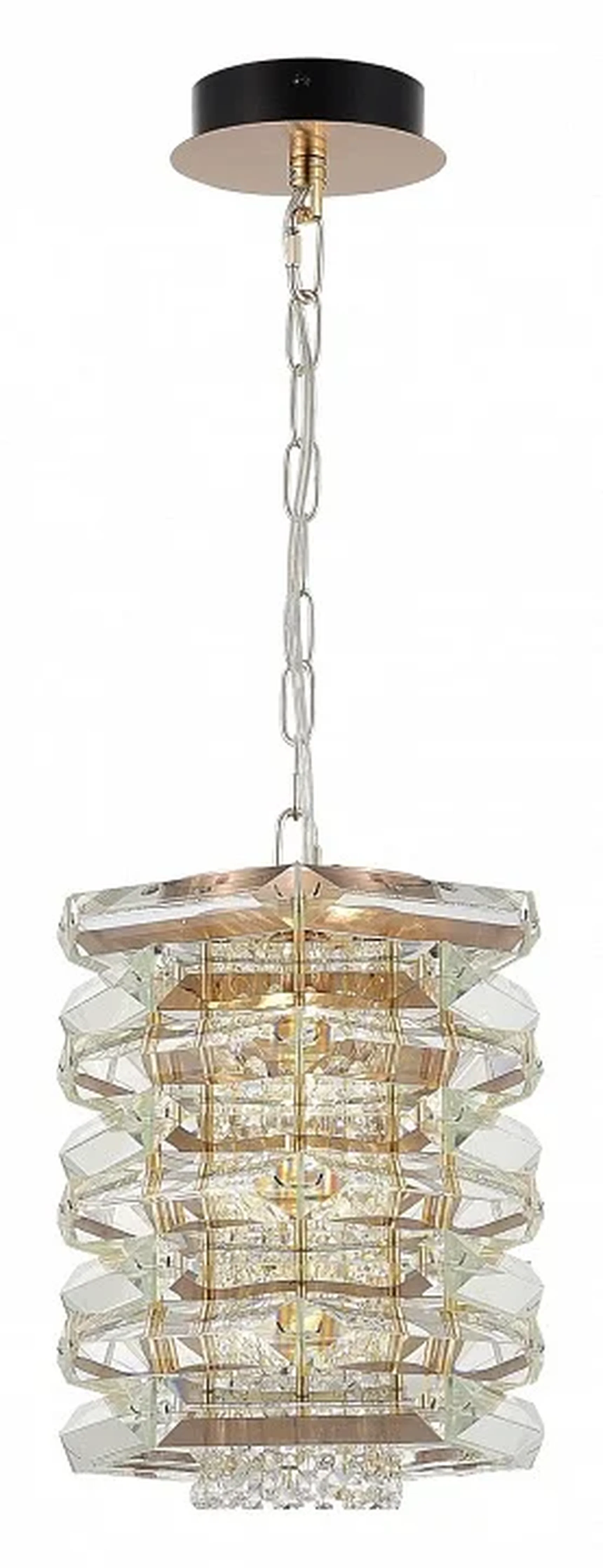 Светильник подвесной ST-Luce медь/прозрачный E14 1*40W STROZZI