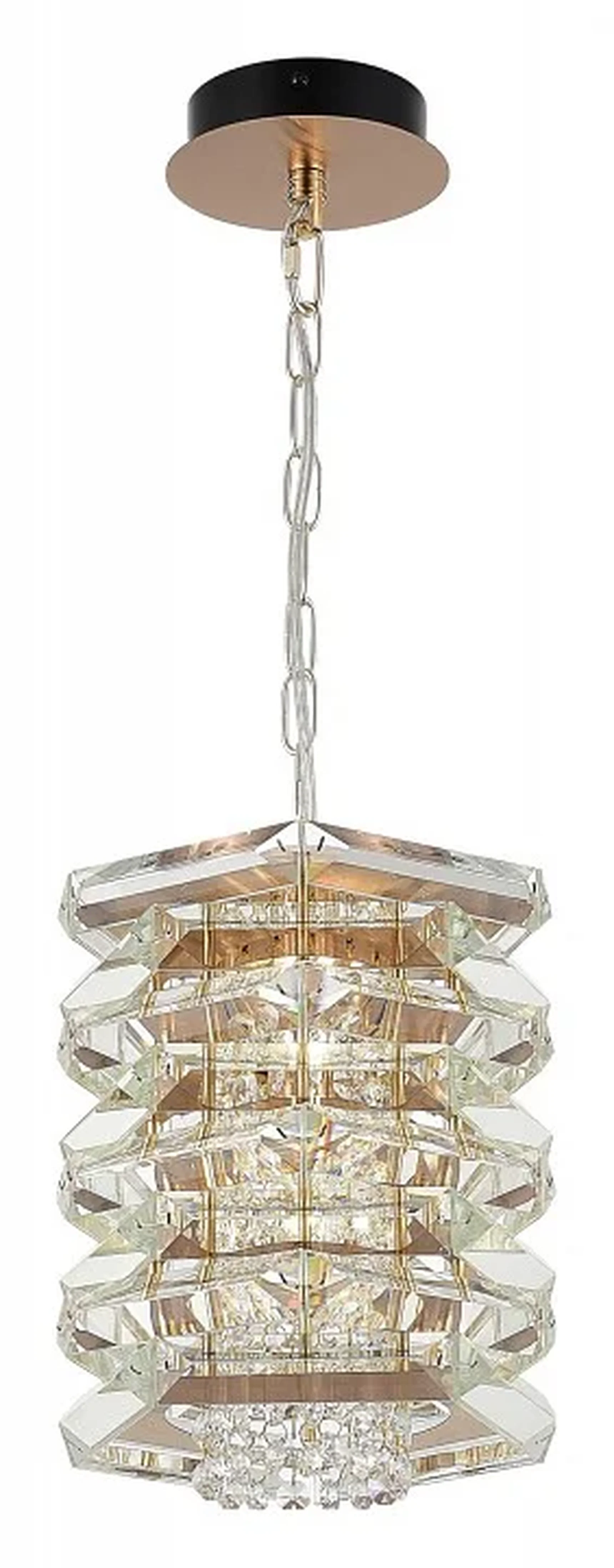 Светильник подвесной ST-Luce медь/прозрачный E14 1*40W STROZZI