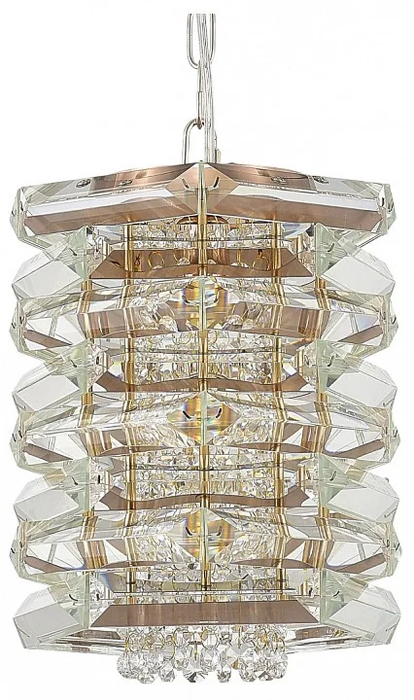 Светильник подвесной ST-Luce медь/прозрачный E14 1*40W STROZZI